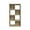 Gray, variant on 46.46 in. Tall White Wood 4-Shelf Etagere Bookcase