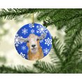 thumbnail image 2 of Carolines Treasures RDR3023CO1 Goat Winter Snowflakes Holiday Ceramic Ornament, 2 of 3