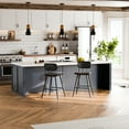thumbnail image 6 of StorageWorks Leather Counter & Bar Stool with Large Seat and Back, Black, Set of 2, 6 of 6