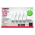 thumbnail image 5 of Satco Lighting S11423 15.5 Watt Dimmable A19 Medium (E26) Led Bulbs (Pack of 4), 5 of 10