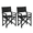 Black, variant on BoldGear Widen Tall Directors Chair Set of 2, Heavy Duty Camping Chair with Wooden Frame & Canvas, Portable Folding Chair for Outdoor, Patio, Lawn, Poolside, Beach Use,Blue/Green