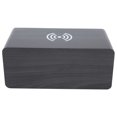 thumbnail image 3 of Speaker, LED Display USB Charging Digital Clock Speaker  For Home Black Wood+White Light, 3 of 8