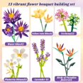 thumbnail image 5 of Flower Bouquet Set, 891PCS Bird of Paradise & Water Lily Block Set Compatible with Lego, Mother's Day & Valentine's Day Gift for Adults Kids Age 8+, No Vase, 5 of 5