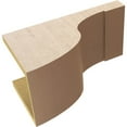 thumbnail image 6 of 9"W x 18"D x 9"H Wide Del Monte Rough Cedar Woodgrain TimberThane Corbel, Primed Tan, 6 of 6