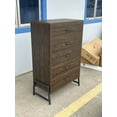 thumbnail image 1 of Commode 4+2 pour Chambre, Commode Haute de 46,6 Pouces, Tiroir Haut avec Rangement Autoportant, Coffre de Rangement en Bois pour Salon, Chambre, Entrée, 1 of 2