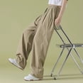 thumbnail image 2 of ameIAEA Womens Sweatpants with Pockets Elastic Waist Drawstring Gym Workout Pants Wide Leg Casual Trousers, 2 of 3