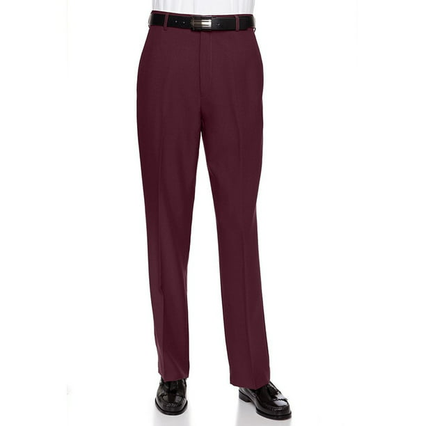 RGM Men's Flat Front Dress Pant Modern Fit - Perfect For Office ...