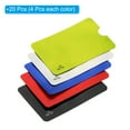 thumbnail image 3 of Fundas bloqueadoras de RFID Uxcell para prevención de robo de identidad, protectores seguros para tarjetas de crédito, 5 colores, paquete de 20, 3 of 6