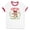 White/Red, variant on Cowgirl Christmas Club Ringer Tee Shirt Unisex Large White/Red