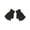 Black, variant on Gravity Kids Fingerless Color Array Gloves - Black