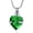 Green, variant on Heart Urn Necklace for Ashes Stainless Steel Cremation Jewelry for Ashes Rose Flower Heart Keepsake Urn Necklace