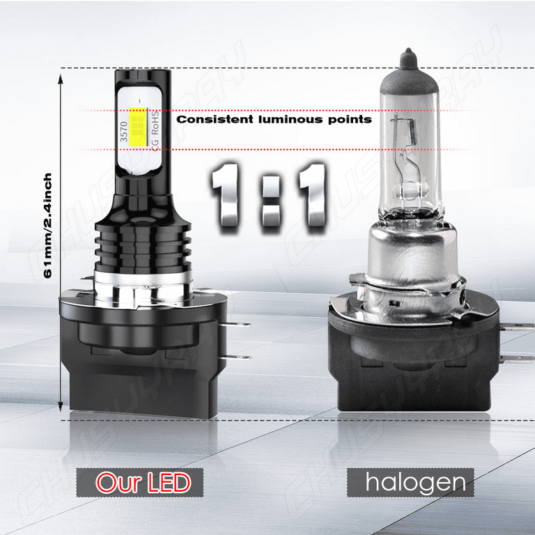 H11 LED Headlight Bulbs, Super Bright LED Headlights Kit 4000LM 55W  High/Low Beam 6000K Plug&Play