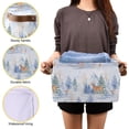 thumbnail image 7 of Storage Basket Christmas Snow Deer Foldable Canvas Laundry Baskets Bin Waterproof Inner Layer with Sturdy Handles for Toy Nursery Blanket Clothes 1 Pack, 7 of 7