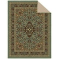 thumbnail image 7 of Ottomanson Medallion Area Rug 5' x 6'6" - Non Slip Low Pile Carpet, Seafoam Green, 7 of 7