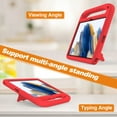 thumbnail image 3 of ELEHOLD for Samsung Galaxy Tab A9+ 11" 2023 Rugged Case Kids Friendly EVA Full Body Protective Handle Grip Kickstand Function Shockproof Kids Case for Samsung Galaxy A9 Plus SM-X210 X215 X216,Red, 3 of 5