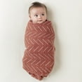 thumbnail image 2 of Itzy Ritzy Breastfeeding Boss - a Multitasking Must-Have for Nursing, Swaddling & More in Rust Mudcloth, 2 of 6