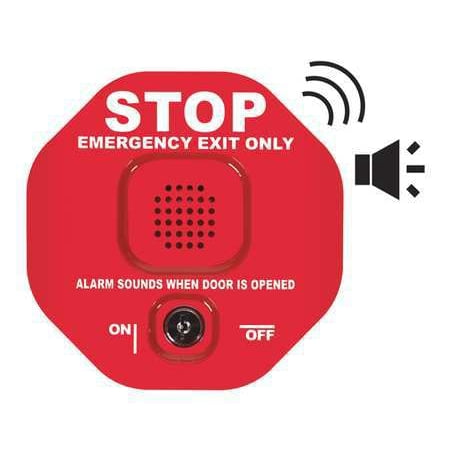 Exit Media Sensor - SAFETY TECHNOLOGY INTERNATIONAL STI-6400WIR Exit Door Alarm,Annunciation,105dB