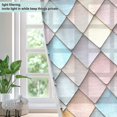 thumbnail image 4 of Yayeee Window Curtains Set of 2 for Living Room Light Filtering 63"x52", Red Art Pattern, 4 of 7