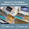thumbnail image 5 of Large Mouse Pad Turquoise Water and Sunny Beams Extended Gaming Mouse Pad Non-Slip Desk Mat with Stitched Edge Laptop Computer Keyboard Mousepad for Office Home 35.4" x 15.7", 5 of 6