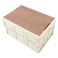 thumbnail image 2 of Riousery White Car Storage Box 30L / 7.9 Gallon Foldable Trunk Organizer for Home and Vehicle (16.9 x 11.4 x 2.3 inches / 43 x 29 x 6 cm), 2 of 8