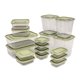 thumbnail image 4 of 17 paneras con tapa, cajas para pasteles, contenedores transparentes de PP para almacenar alimentos. Verde claro, 4 of 9