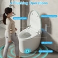 thumbnail image 4 of Smart Bidet Toilet with Auto Open Seat & Lid Luxury toilet with instant heating, warm air dryer, RGB ambient light, feminine & rear wash, adjustable water temp/pressure, foot & remote flush, 4 of 7