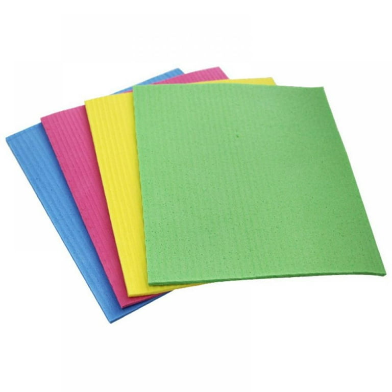 10pcs Kitchen Dishcloths, Reusable Dish Cellulose Sponge Cloths