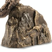 The Bradford Exchange High Country Cryer Artisan Bronze Eagle Sculpture Collection by Hall of Fame Artist Ted Blaylock 6.5 W x 10 H
