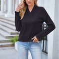 thumbnail image 1 of Puntoco Suéter Moda Mujer Manga Larga Casual Punto V-Cuello Blusa Suéter tops Navidad Liquidación Puntoco Puntoco-3241, 1 of 8