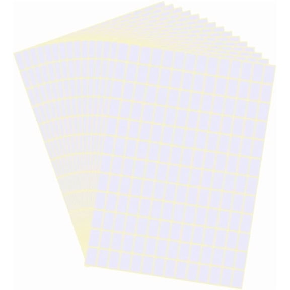 15 Sheets Self-Adhesive Blank Paper Sticker Rectangle White 216x158x0.1mm diy