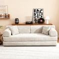 thumbnail image 2 of Leumius 78" Convertible Sleeper Sofa Bed,Folding Mattress Couch with Fixed-Shape Frame,Floor Sofa Lounge Couch for Living Room Bedroom,Light Camel, 2 of 8