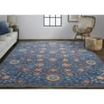 thumbnail image 2 of Feizy Beall Traditional Floral & Botanical, Blue/Red, 3'6" x 5'6" Accent Rug Easy Care Fade Resistant Stain Resistant Classic Floor Rug for Living room Bedroom, 2 of 7