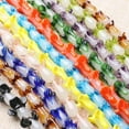 thumbnail image 2 of U8MO 5PCS 20x10mm Cabbage Handmade Lampwork Glass Loose Beads lot for Jewelry Making-Brown, 2 of 4