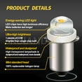 thumbnail image 6 of Ruiandsion P13.5S Warm White Light COB LED Bulb Multi-Voltage 3V 4.5V 6V 9V 12V 18V for Camping Gear Portable Work Light Replacement,Pack-2, 6 of 8