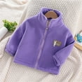thumbnail image 3 of Toddler Jacket Boys Girls ' Thick Fuzzy Casual Long Sleeve Children'S Spring And Autumn Fashion Autumn Baby Kids Top Coat & Outerwear 18 Months-24 Months, 3 of 4