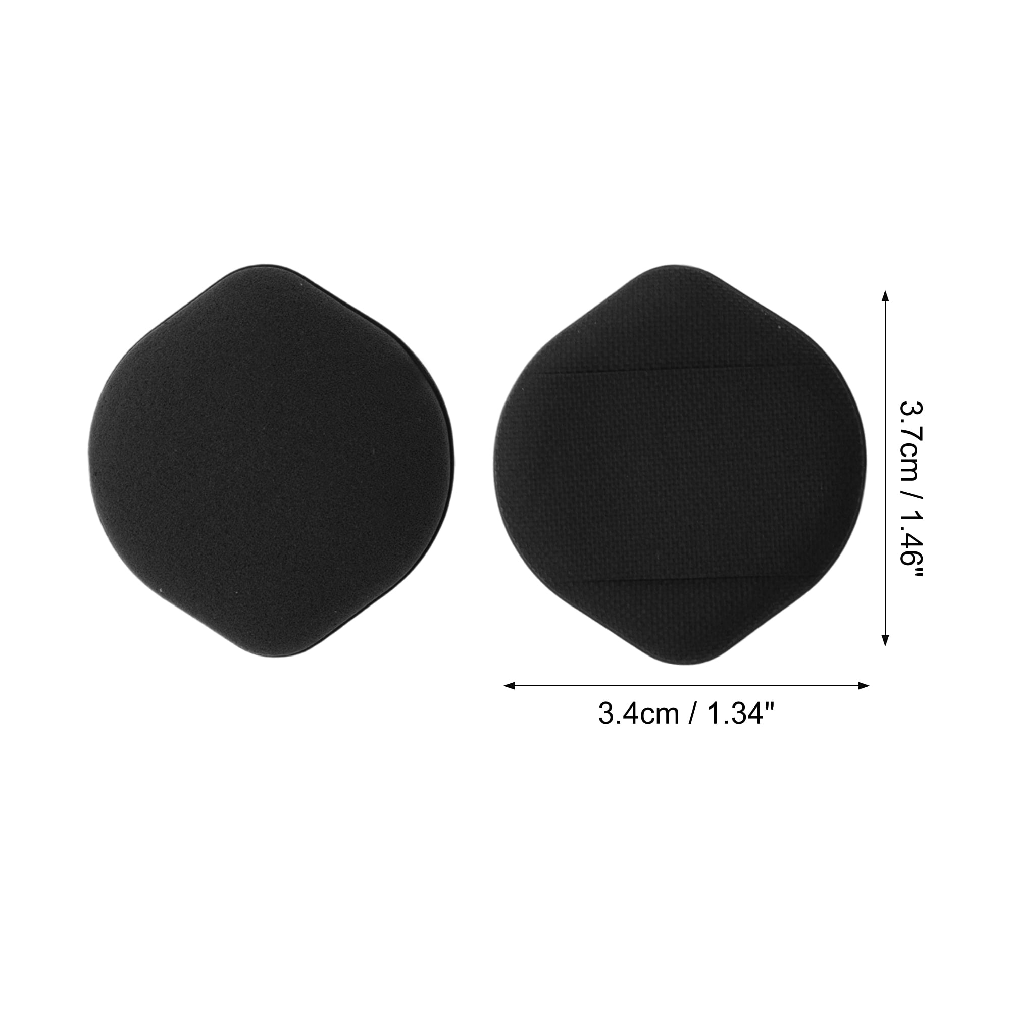 Unique Bargains 5 Pcs Gourd Shape Face Makeup Sponge for Travel Black