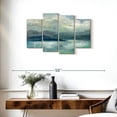thumbnail image 3 of Elephant Stock Early Sunrise Wall Art - Horizontal Multi Panel Canvas - Living Room Wall Decor - Abstract Multi Panel - Blue And Yellow Decor By Silvia Vassileva - 36" x 22", 3 of 8
