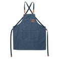 thumbnail image 1 of Tablier de Barbier en Toile Multi-Fonction Poches Sangle Détachable Imperméable Anti-Poussière Pratique, 1 of 7