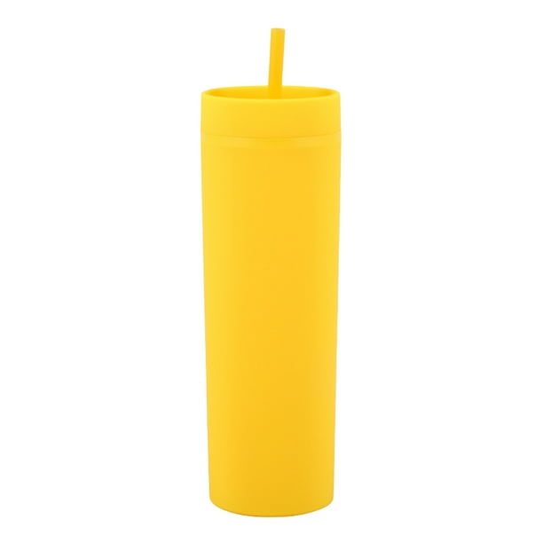 Vaso Con Tapa Y Pajita A Juego Vaso De Plástico De 16 Oz Vaso De Plástico Transparente Doble Vaso Con Boquilla Recta Vaso Deportivo Sencillo Para El Verano