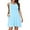 1-Light Blue, variant on Women Summer Dresses Casual Swing Vest Sleeveless Beach Loose Dresses,Flower Black S