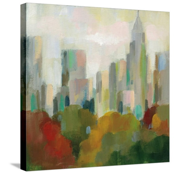 Art.com NYC Central Park II Stretched Canvas Print Wall Art by Silvia Vassileva, 24" x 24"