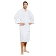 thumbnail image 2 of Turquaz Linen Lightweight Long Waffle Kimono Spa Robe for Men, 2 of 3