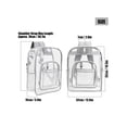 thumbnail image 4 of Deago Clear Backpack Heavy Duty PVC Transparent See Through Large Capacity Bookbag for College Work Travel Security, Gray, 4 of 9
