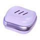 thumbnail image 5 of Cepillo peine de silicona de doble cara, cepillo de masaje de silicona para cabelludo de mascotas (para dormitorios) Violeta A, 5 of 8