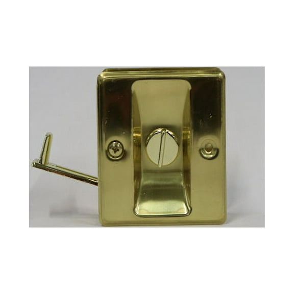 Prime-Line Products Brass Pocket Door Privacy Latch, Polished Brass, 10 Pack
