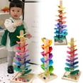 thumbnail image 4 of Large Wooden Musical Melody Tree Waldorf Montessori Marble Ball Run Interactive! R4P7, 4 of 9