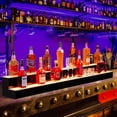 thumbnail image 3 of LED Lighted Liquor Bottle Display Shelf, 2 Tier 60 in Acrylic Bar Shelves with Remote & App Control, Mulit Colour Lighting, Music Mode, Ideal for Home Mini Bars Decor, Restaurants & Party Use, 3 of 7