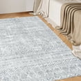 thumbnail image 5 of Washable Area Rug 5x7 Retro Boho Chic Medallion Distressed Design Living Room Indoor Non-Slip Large Oriental Accent Throw Rug for Kitchen Bedroom Office Carpet, 5 of 8