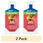 (2 pack) Relion Glucose Gel 1.2oz Fruit Punch