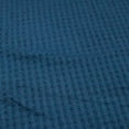 thumbnail image 2 of 59" Wide Rayon Spandex Waffle Open Knit Fabric -Anti Wrinkle,Breathable Fabric by the Yard-210 GSM-for Sewing, Apparel, Clothing, Headbands, Decorations, School, Home, and DIY Projects-Teal Denim, 2 of 4